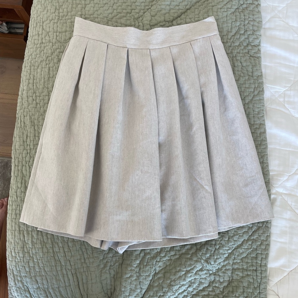 Rebecca Taylor khaki A-Line Skort
